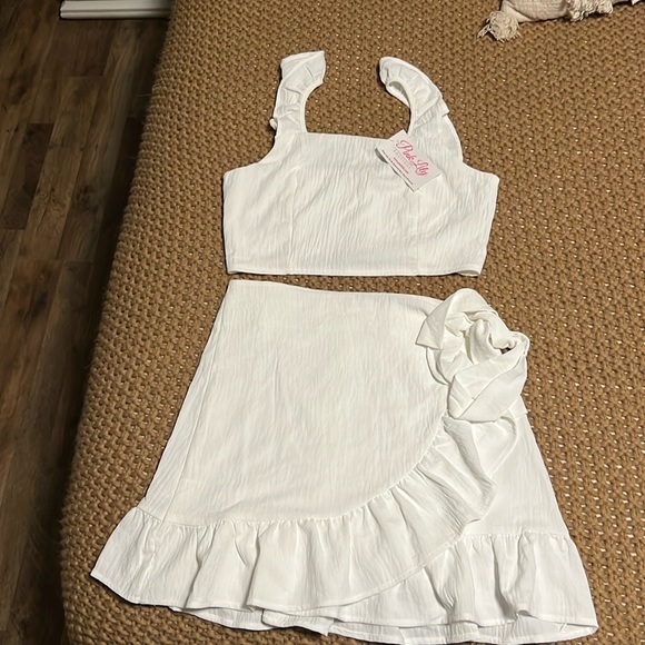 NWT Pink Lily Meant To Be Skirt Set - Picture 1 of 6